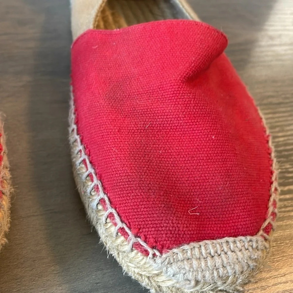 Tory Burch, women’s 7, tan and red summer espadrille flats, good condition - Picture 5 of 13